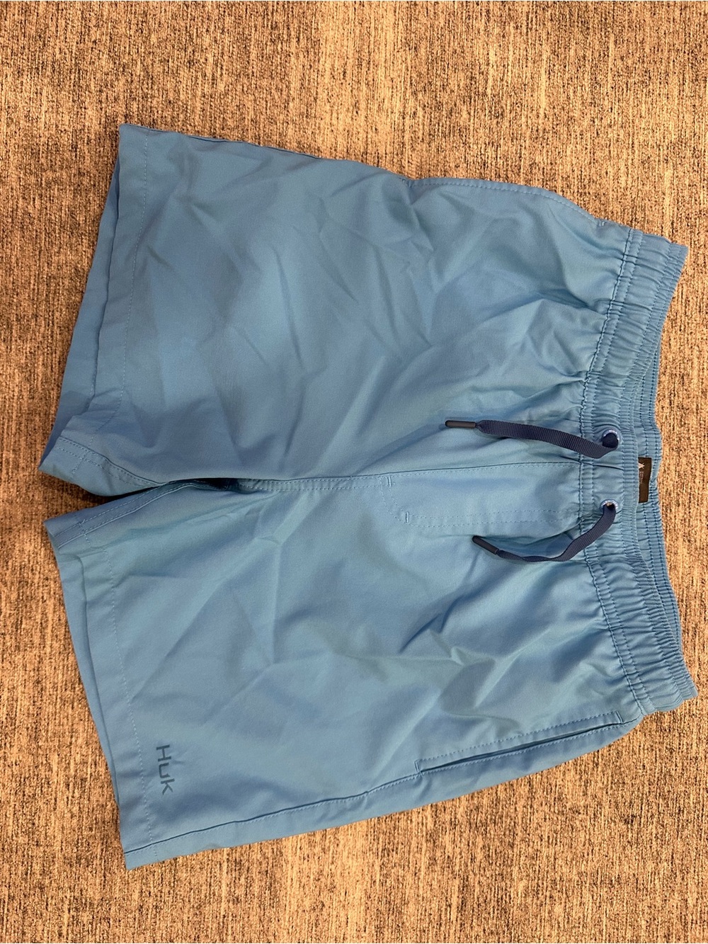 Huk Men's Sky Blue Quick-Dry Swim Trunks